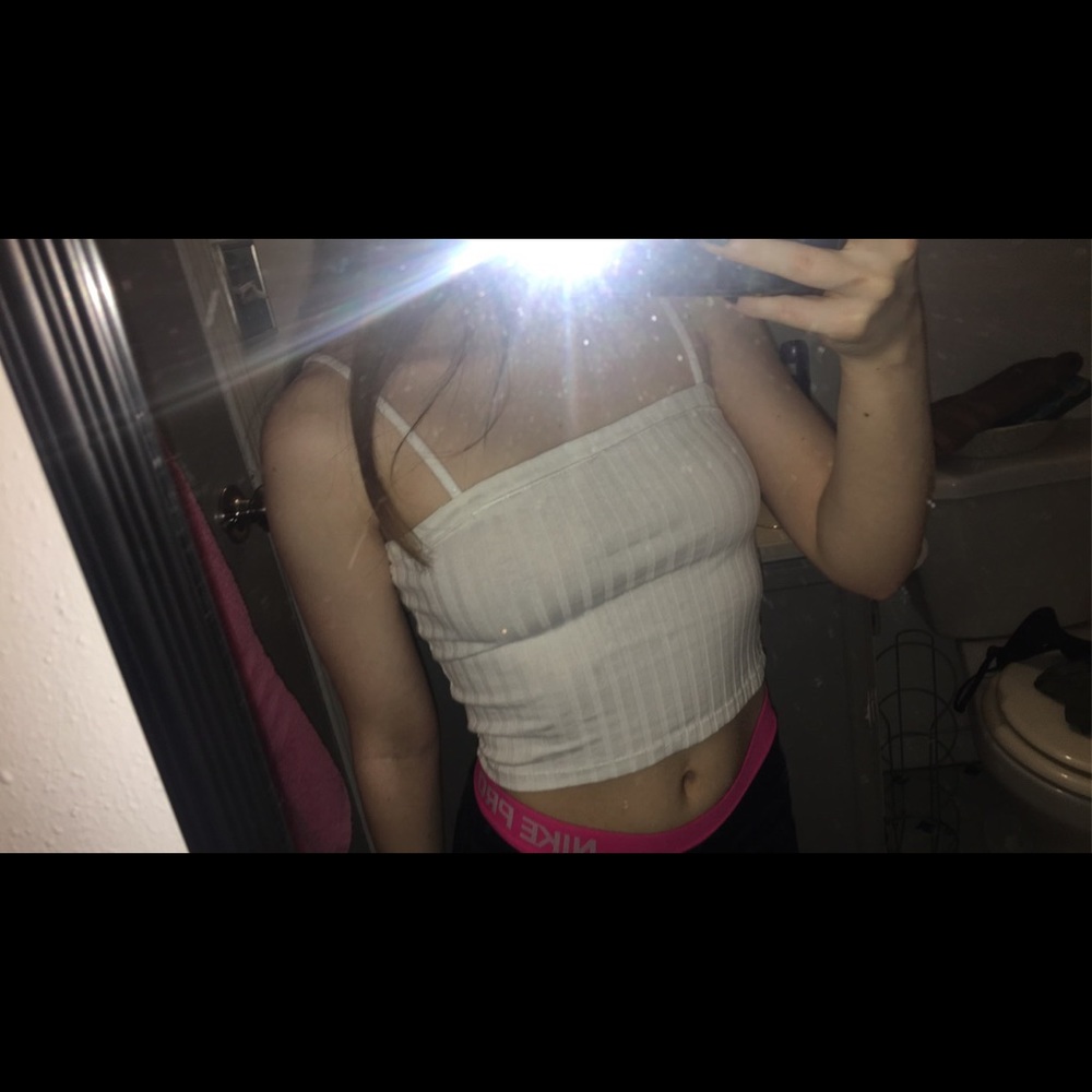 Urban outfitters white crop top